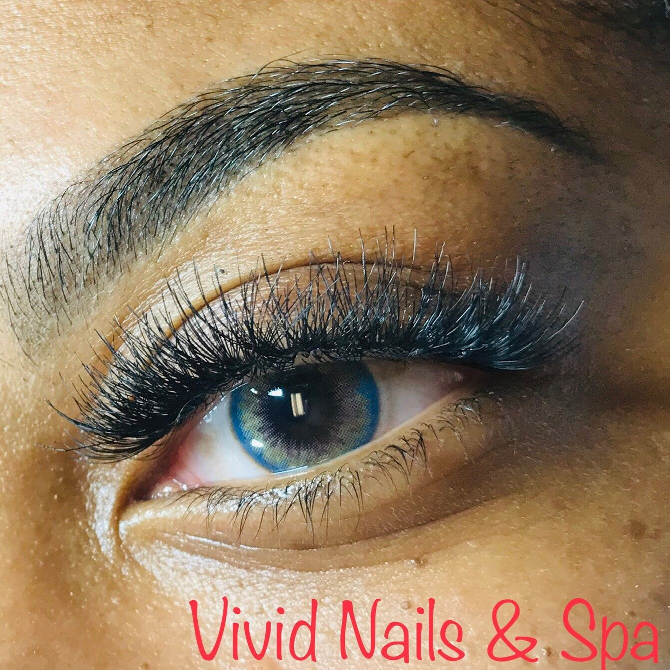 Lash extension service by Vivid Nails & Spa