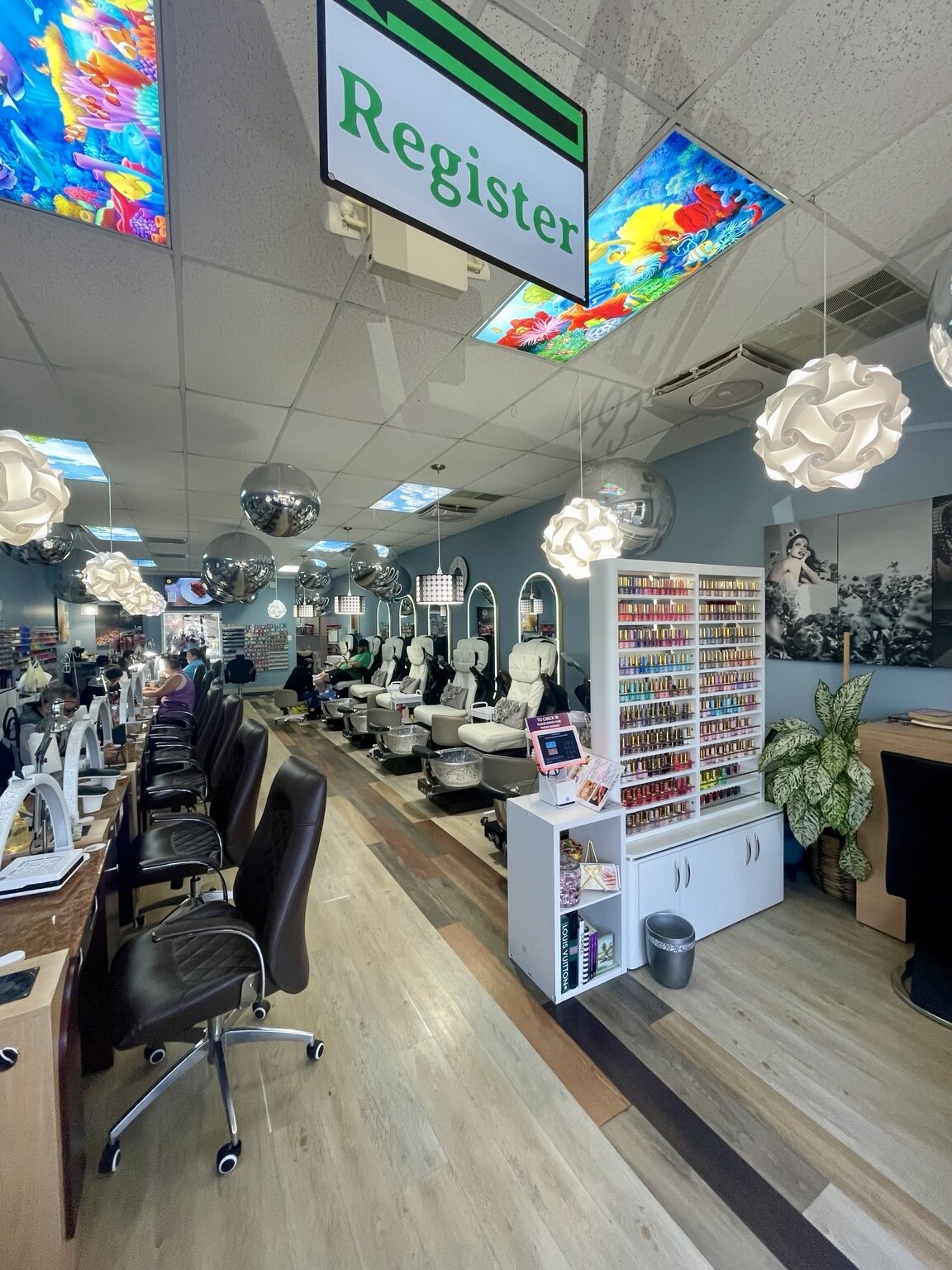 Inside Vivid Nails & Spa in Havelock, North Carolina